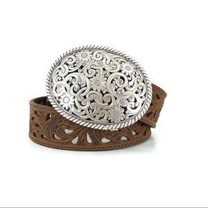 Brown Leather Western Belt Tony Lama 32